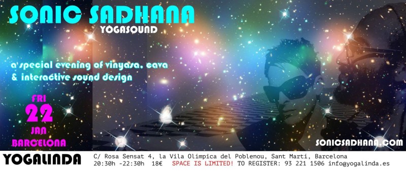 Sonic Sadhana- Yogalinda, Barcelona_Front English
